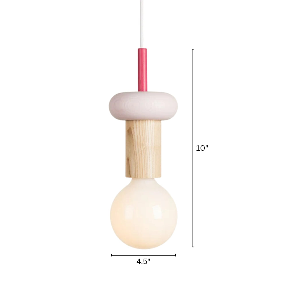 Pendant Light Wood LED Nordic Geometric Lighting | Nordilo