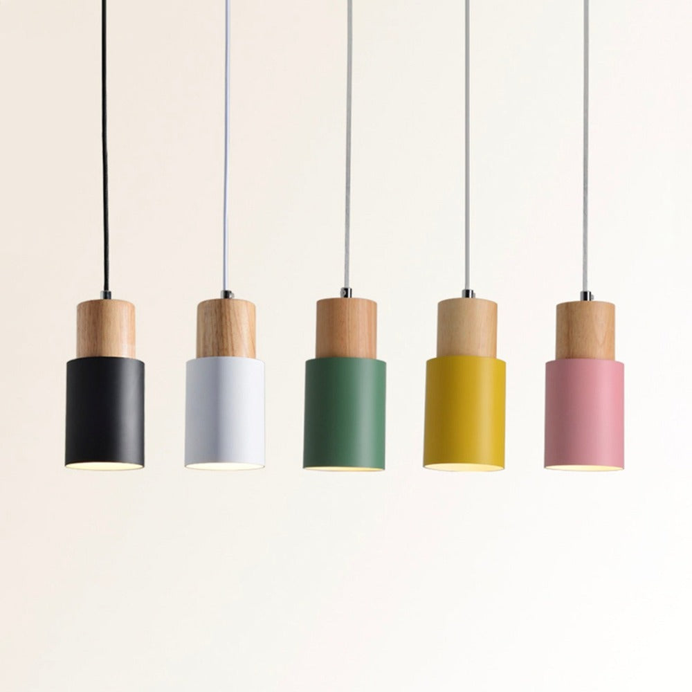 Pendant Light Wood Metal Nordic Style | Cosvan