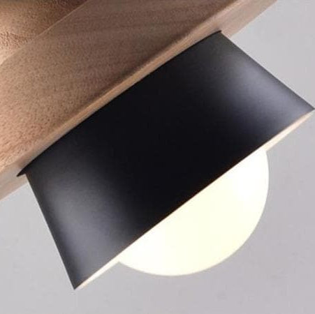 Pendant Light Wood and Metal Nordic LED Design | Nordeva