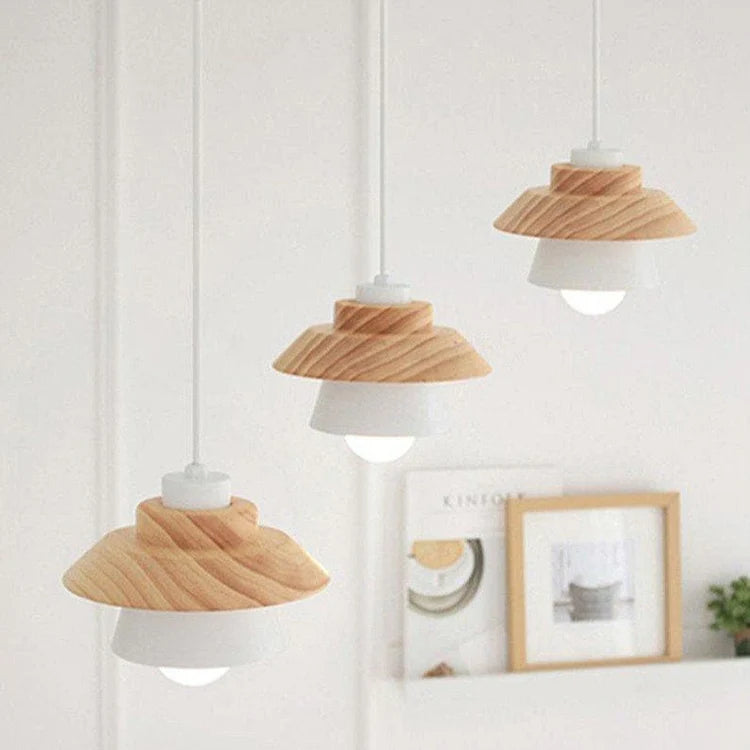 Pendant Light Wood and Metal Nordic LED Design | Nordeva