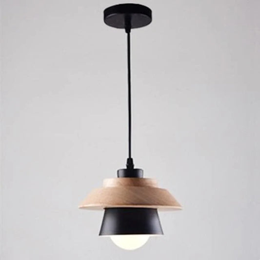 Pendant Light Wood and Metal Nordic LED Design | Nordeva