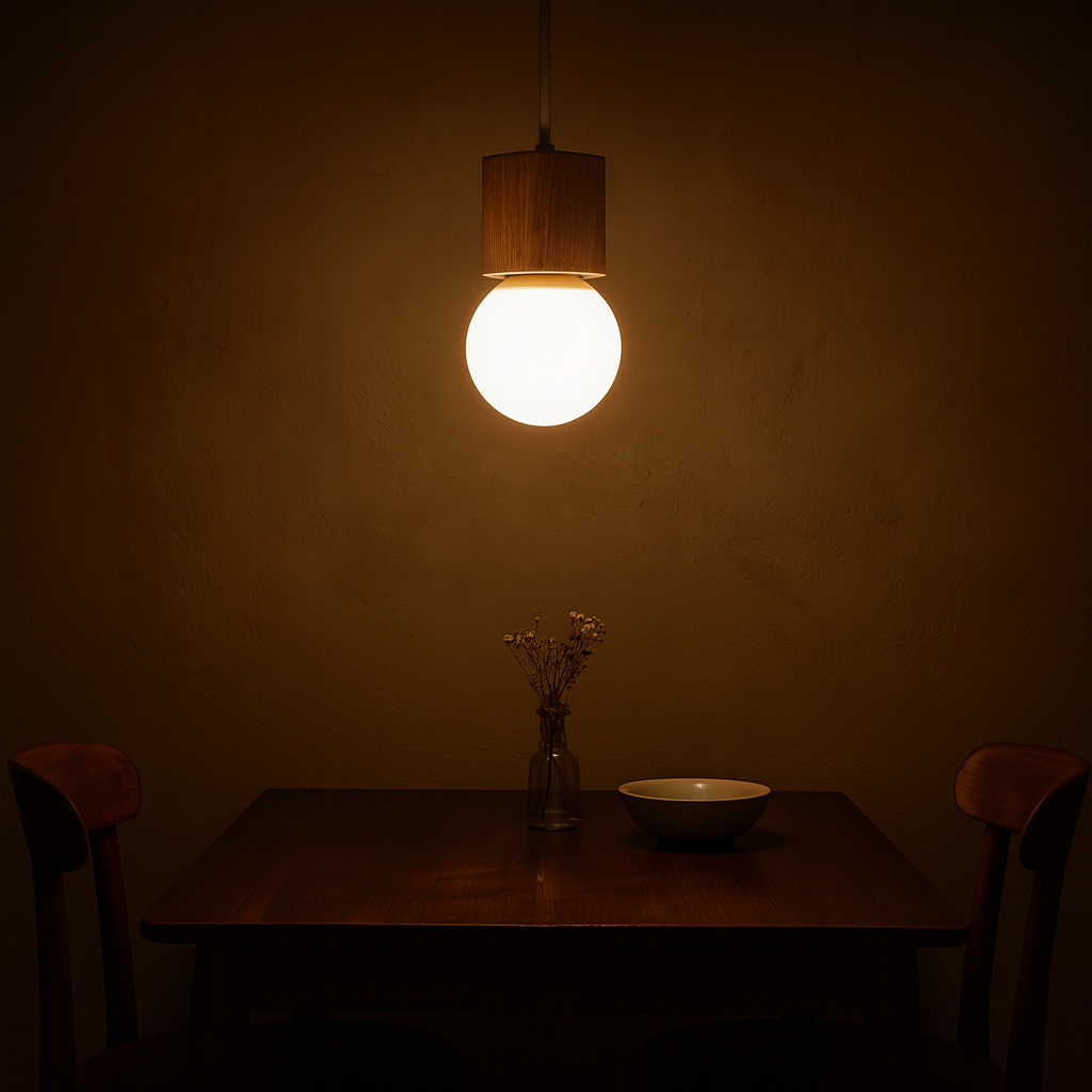 Pendant Light Wooden Cube Scandinavian Design Interior | Nortavo