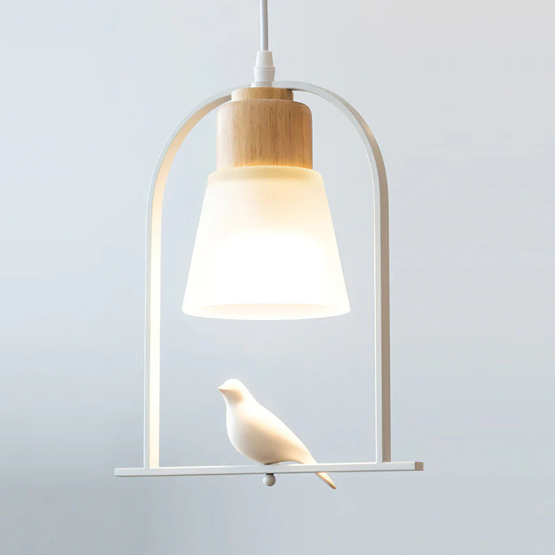 Pendant Light with Bird Details Scandinavian Interior | Arandis