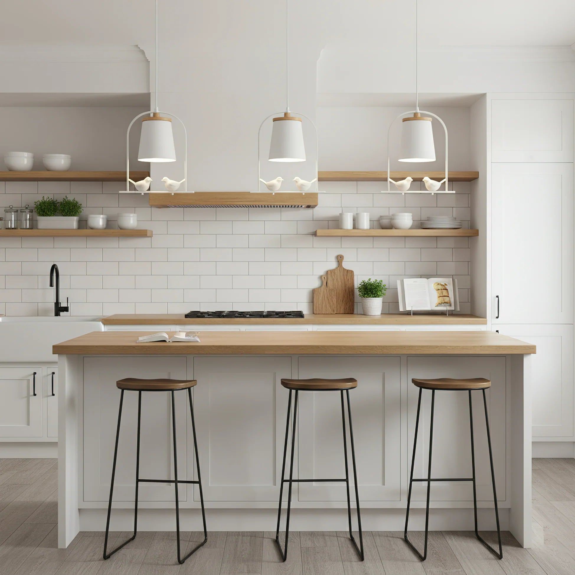 Pendant Light with Bird Details Scandinavian Interior | Arandis