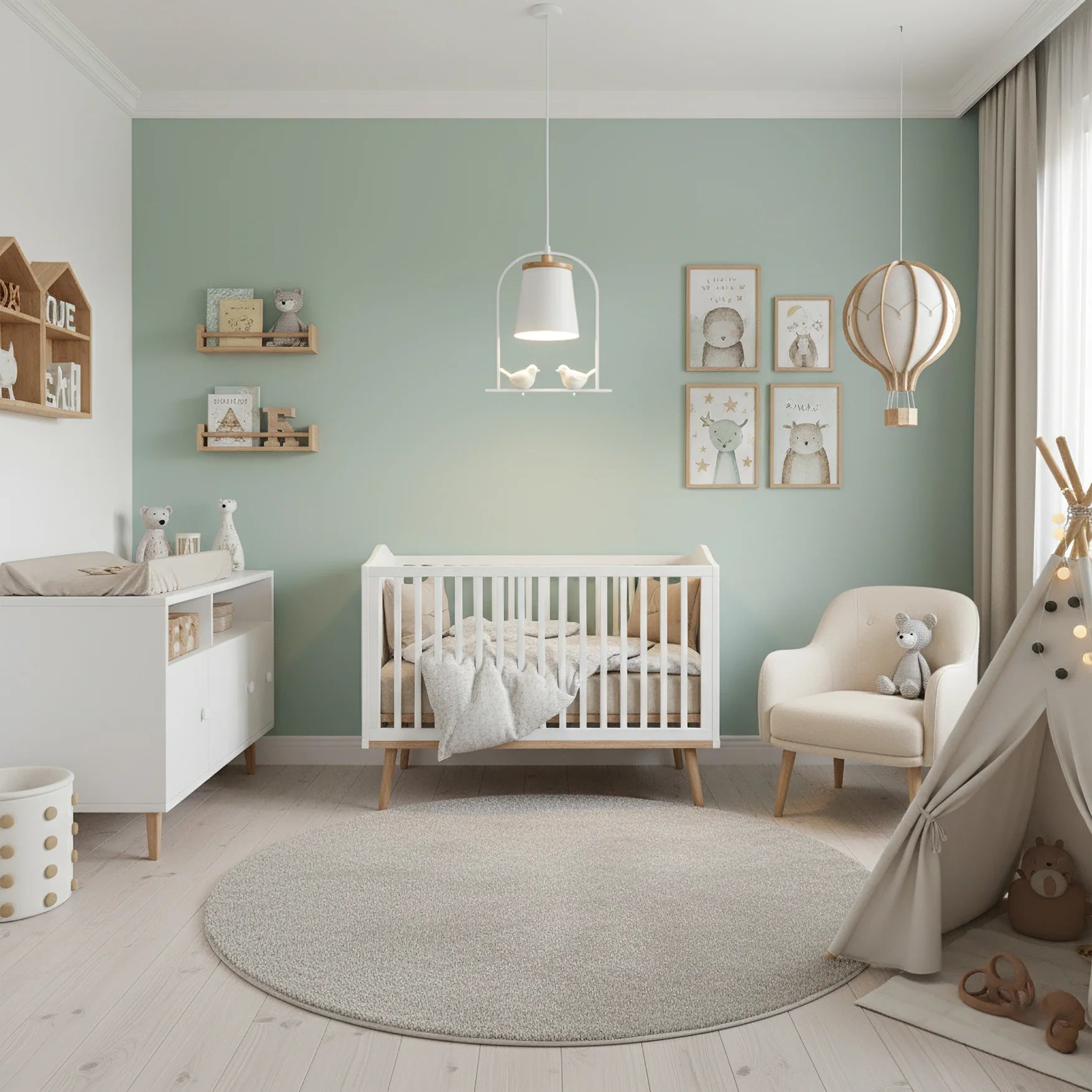 Pendant Light with Bird Details Scandinavian Interior | Arandis