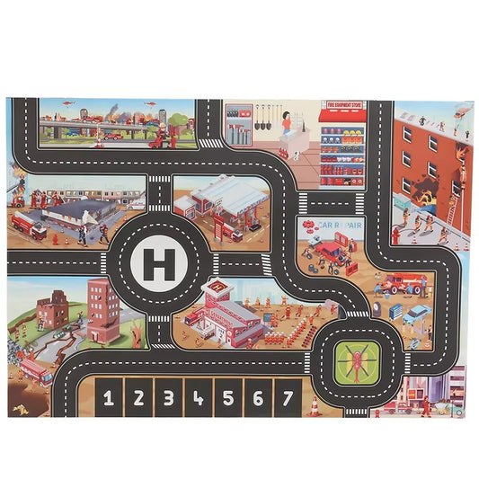 Play Mat City Road Map Traffic Design for Kids | Traffia