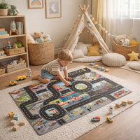 Play Mat City Road Traffic Map Educational Carpet | Trafino