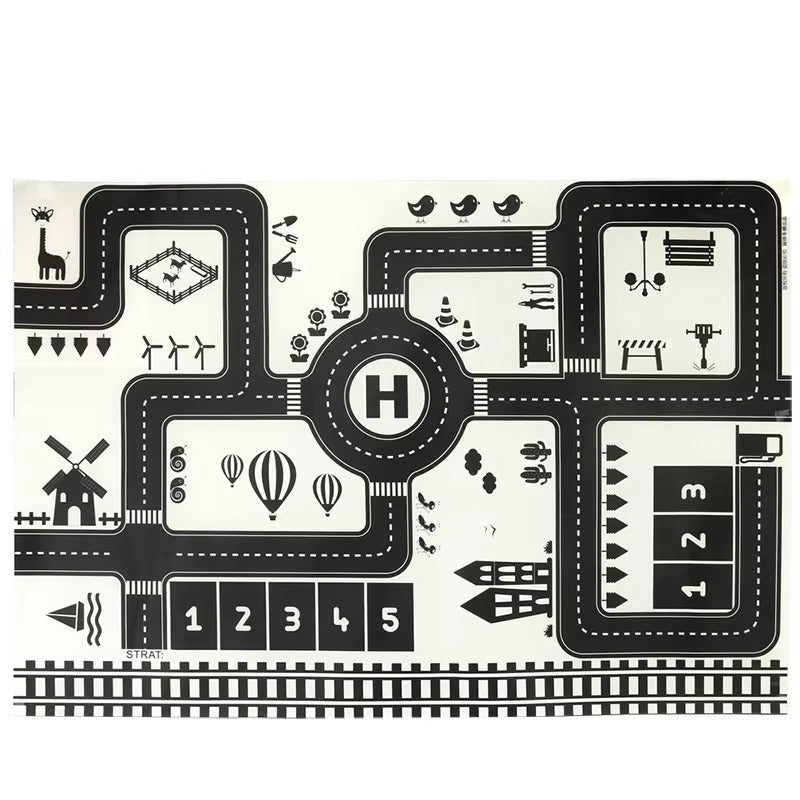 Play Mat City Traffic Road Map for Kids Play | Traffo