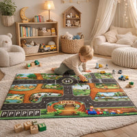 Play Mat City Traffic Road Map with Parking Roads | Urbino