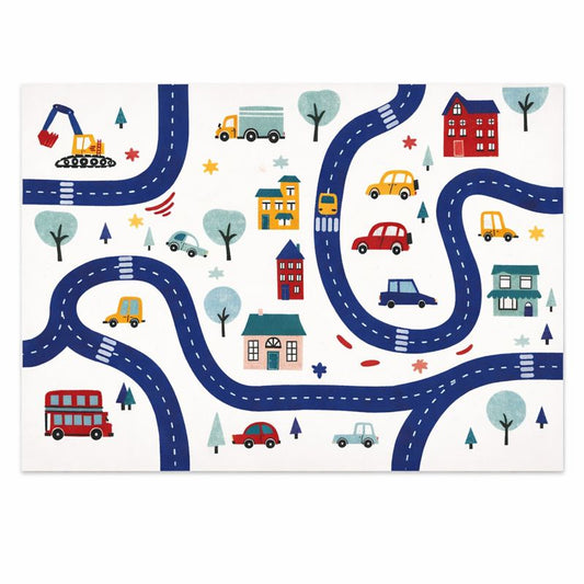 Play Mat Polyester City Design for Kids Room | Mivero