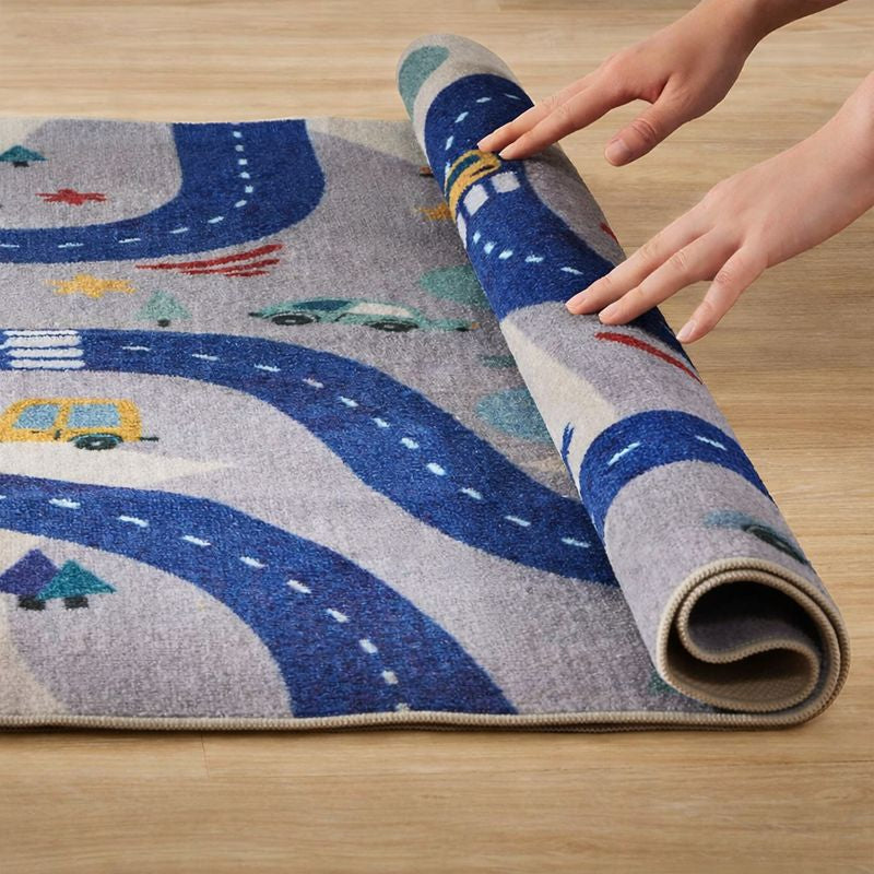 Play Mat Polyester City Design for Kids Room | Mivero