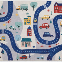 Play Mat Polyester City Design for Kids Room | Mivero