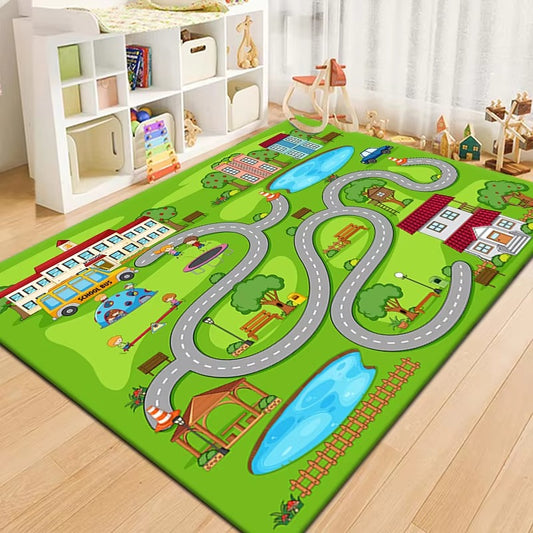 Play Mat Polyester Road Game Modern Simplicity | Rovello