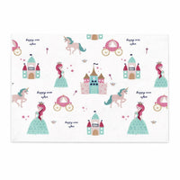 Play Mat Princess Castle Kids Rug for Playroom | Elowin