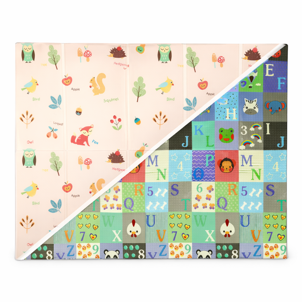 Play Mat Reversible Foldable Baby Activity Rug Multicolor  Aiyapo