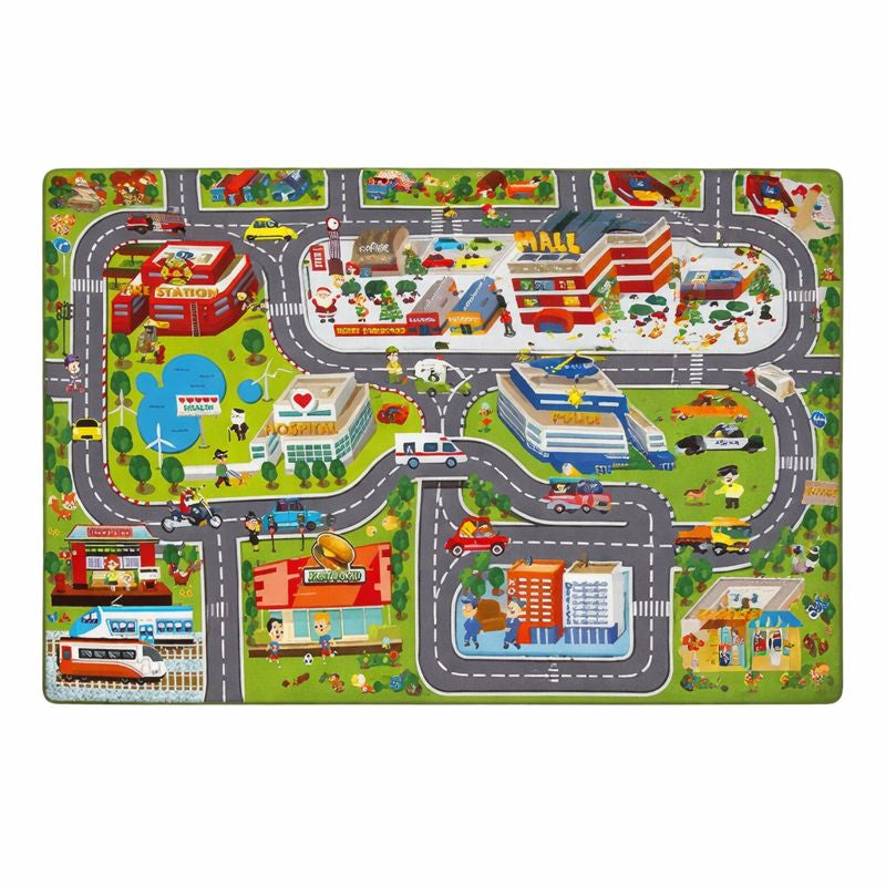 Play Mat Road Game Carpet Modern Playroom Use | Ruvano