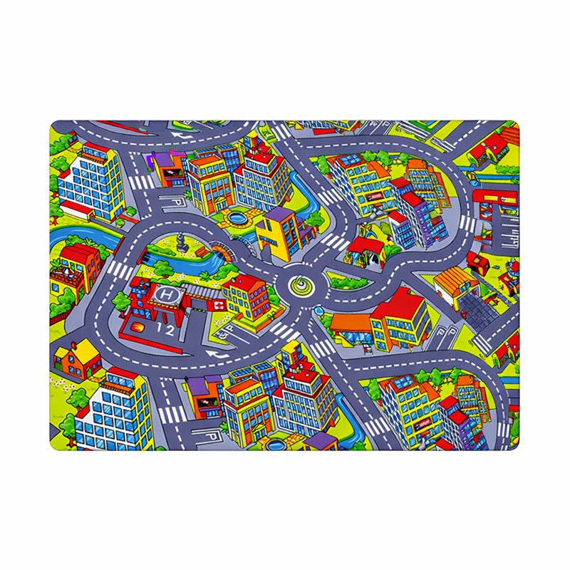 Play Mat Road Game Carpet for Kids Modern Play Area | Raxiko