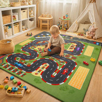 Play Mat Road Print Polyester Kids Room Modern Simplicity | Roadino