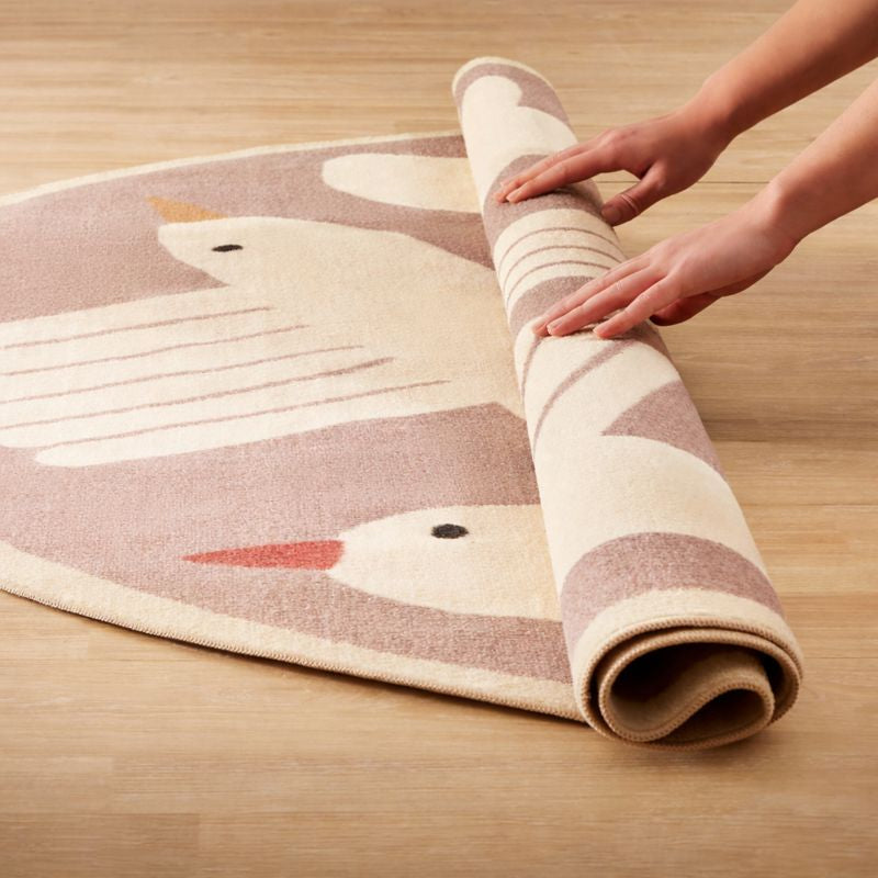 Play Mat Round Polypropylene Washable Rug for Playroom | Avirox