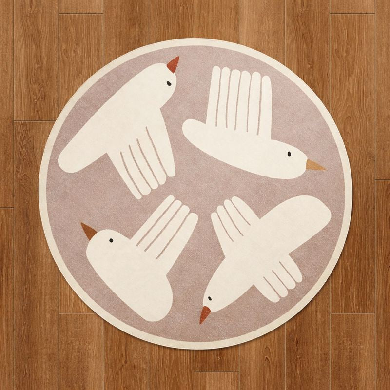 Play Mat Round Polypropylene Washable Rug for Playroom | Avirox