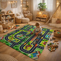 Play Mat Traffic Road Rug Kids Playroom City Design | Ravino