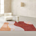 Polyester Rug with Colour Block Scandinavian Design | Auvira