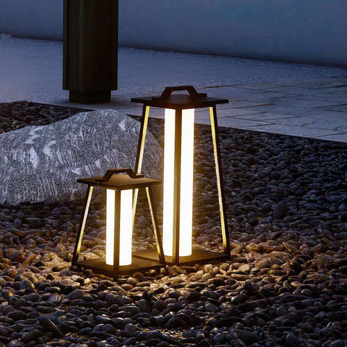 Portable Outdoor LED Lantern Stainless Steel Warm Light | Lantra