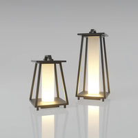 Portable Outdoor LED Lantern Stainless Steel Warm Light | Lantra