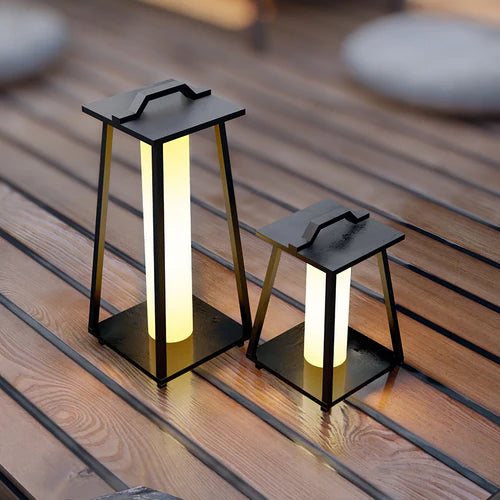 Portable Outdoor LED Lantern Stainless Steel Warm Light | Lantra