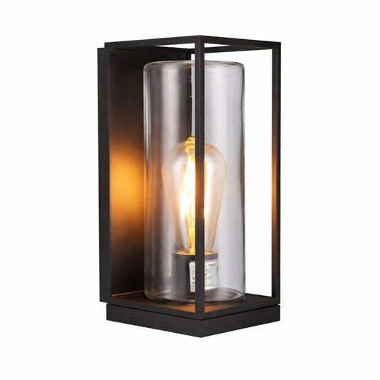 Rectangular Metal Glass Wall Light Outdoor | Silvaro