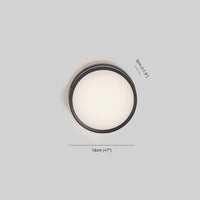 Round LED Metal Wall Light Outdoor Modern Design | Reylum