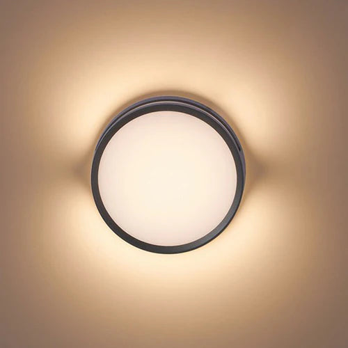 Round LED Metal Wall Light Outdoor Modern Design | Reylum