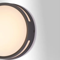 Round LED Metal Wall Light Outdoor Modern Design | Reylum