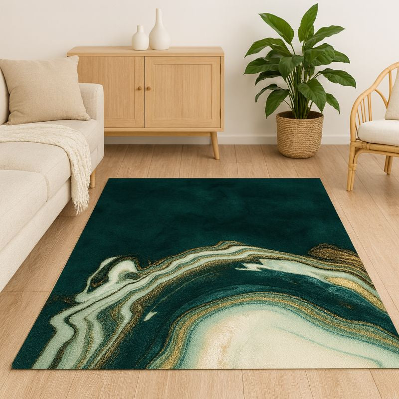 Rug Polyester Abstract Marble Modern Bedroom | Verdeon