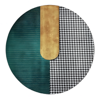 Rug Polyester Round Geometric Pattern Modern Style | Floran