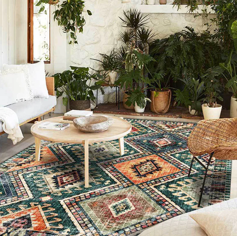 Rug Polyester Tribal Pattern Southwestern Style | Grevona