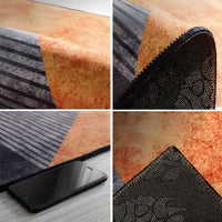 Rug Round with Geometric Pattern Contemporary Glam | Velaro