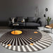 Rug Round with Geometric Pattern Modern Glam | Selaro