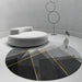 Rug Round with Patterned Surface Modern Living | Avyren