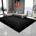 Rug in Black Polyester Ombre Nordic Design | Elvano