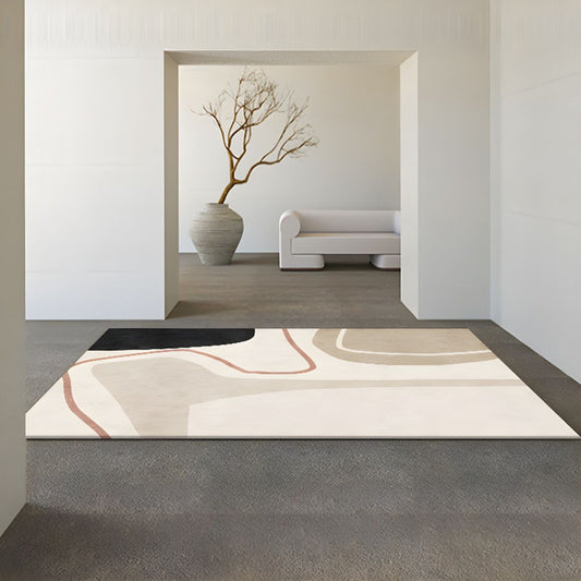 Rug with Colour Block Pattern Polyester Scandinavian | Lorino