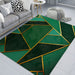 Rug with Geometric Pattern Glam Modern Style | Zeynor