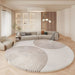 Rug with Lambswool Nordic Circular Pattern Round | Veyric