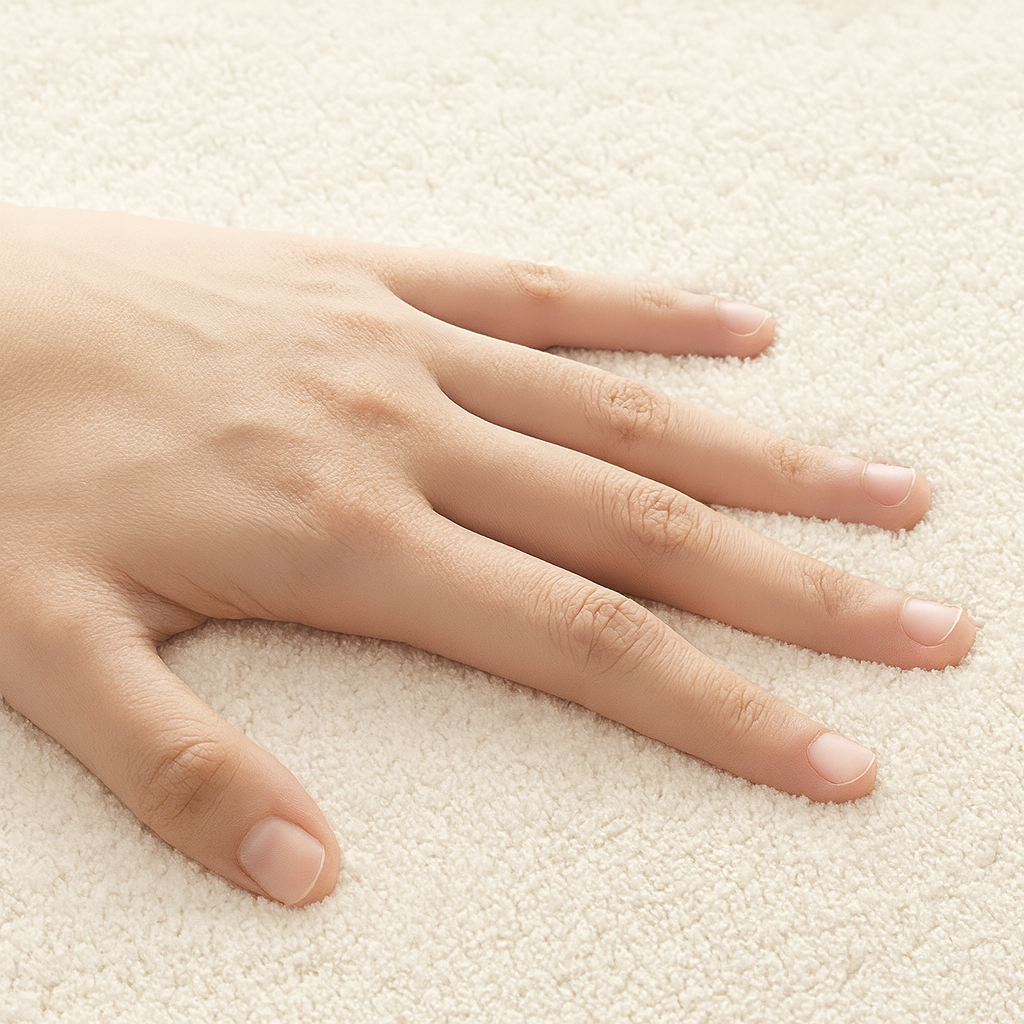 Rug with Lambswool Nordic Circular Pattern Round | Veyric