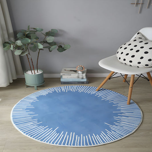 Rug with Polyester Anti-Slip Contemporary Geometric | Luvora