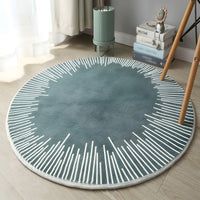 Rug with Polyester Anti-Slip Geometric Design | Calvian