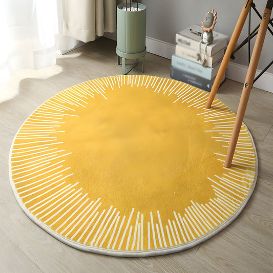 Rug with Polyester Anti-Slip Modern Design | Solvian