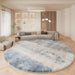 Rug with Soft Lambswool Nordic Abstract Round | Norvane