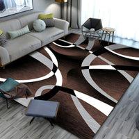 Rug with Soft Texture Minimalist Geometric Design | Veyano