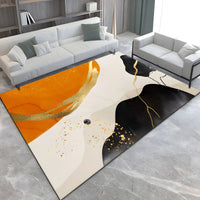 Rug with Washable Polyester Abstract Modern Interior | Tivaro